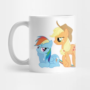 Applejack on Rainbow Dash’s tail Mug